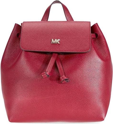 michael kors junie medium logo backpack|MICHAEL Michael Kors Junie Medium Pebbled Leather .